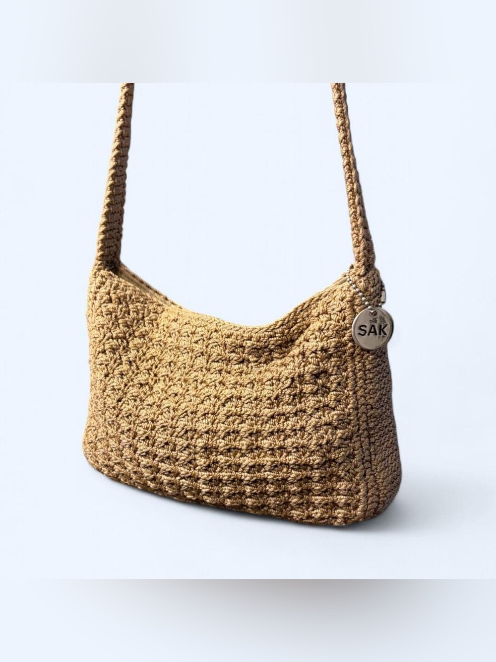 The Sak Woven Straw Shoulder Bag - Tan